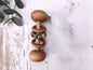 Baby Wooden Rattles, Raw Wooden Toys, Silicone Beads Color Enlightenment Education, Chewable Toys