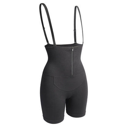 Ladies' High-waist Panty Detachable Shoulder Strap Girdling Bodybuiding Shaping Pants