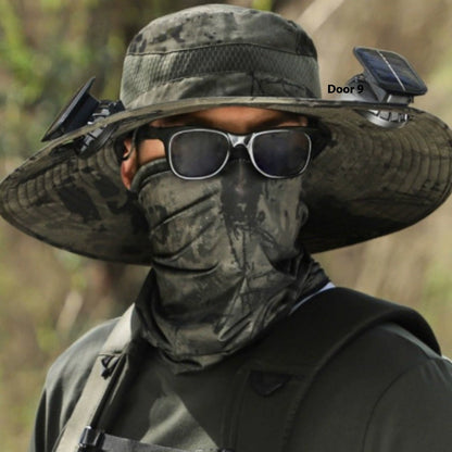 Camouflage Military Green Fan