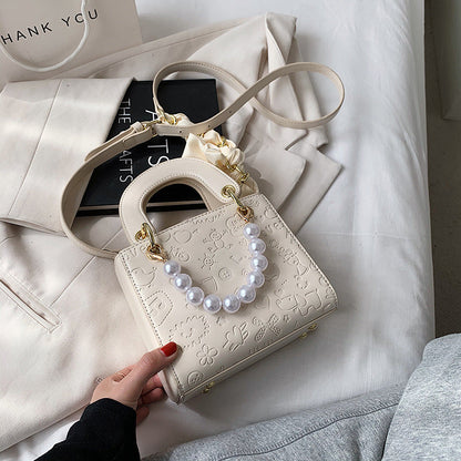 Fashion Pearl One-shoulder Women's Bag Net Celebrity Western Style Messenger