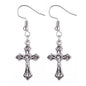 Cross Earrings Rose Earrings Angel Wings Gothic Pattern Retro Earrings