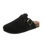 Large 35-45 Vintage Women's Shoes Slip On Flat Bottomed Half Slippers