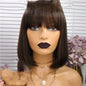 Qi Liuhai Real Hair Wig Headgear
