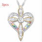 Fashion Love Heart Shaped Cross Pendant