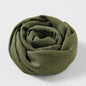 Artistic Sunscreen Solid Color Cotton And Linen Scarf