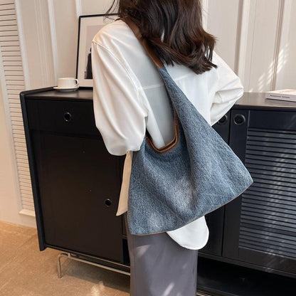 Denim Fashion Large Handbags Shoulder Bags