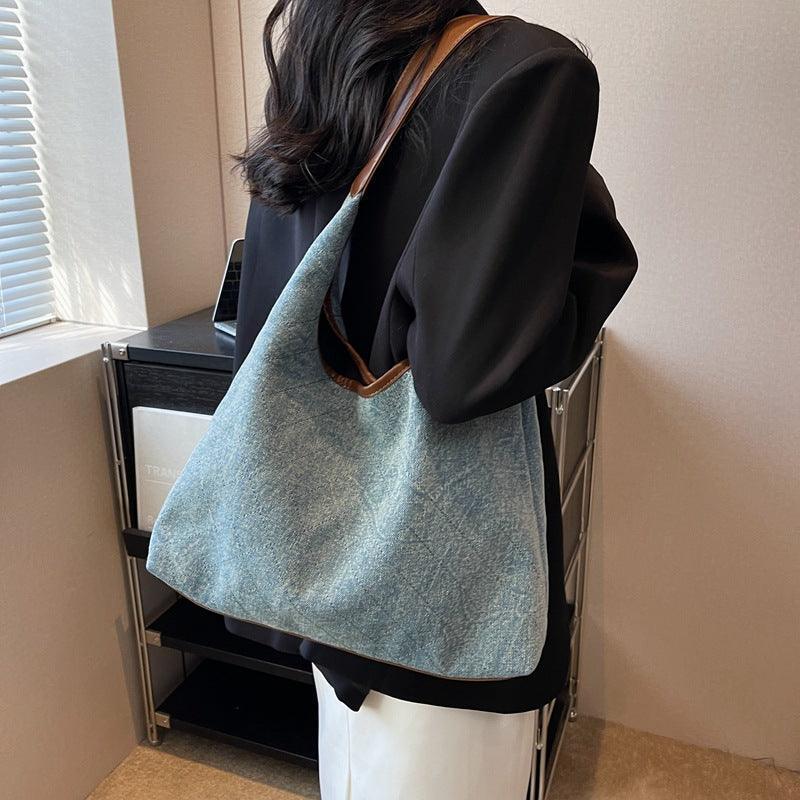 Denim Fashion Large Handbags Shoulder Bags