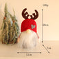 Handmade Scandinavian Christmas Gnome - Rudolf Reindeer Faceless Doll with Knitted Hat & Antlers | Nordic Holiday Table Decoration
