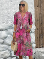 Samantha | Elegant Floral Midi Dress