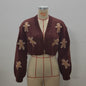 Short Coat Knitted Cardigan Women's Sweater