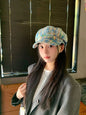 Retro British Peaked Cap All-match Face-looking Little Newsboy Hat