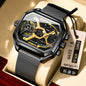 Luminous Waterproof Men's Sports Watch - 2.4" Display Digital Smartwatch with Mesh Band
