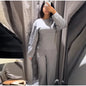 Fashion Long Sleeve O-neck Pleated Top Wide Leg Pants Women's Suit