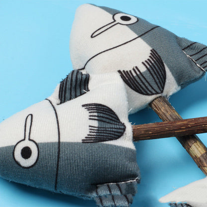 Catnip Fish Molar Rod Toy Relieving Stuffy And Scratch-resistant
