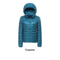Women's Short Slim-fit Lightweight Thin Loose Hooded Coat