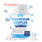 Magnesium Complex Supplement With Glycinate Citrate, Malate Oxide, Supports Bone, Muscle Digestive Health, Vegan Non-GMO, 60 Capsules