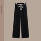 Spring Women's Clothing Student Hoodie Set Preppy-style Straight-leg Pants