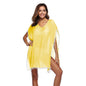 European And American Bikini Cutout Blouse Knitted Sun Protection Clothing