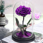 Glass Cover Tanabata Valentine's Day Immortal Rose Gift