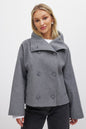 New Cross Border E  Commerce European & American Women's Fall  Winter High End Stylish Short Double  Faced Wool Blazer