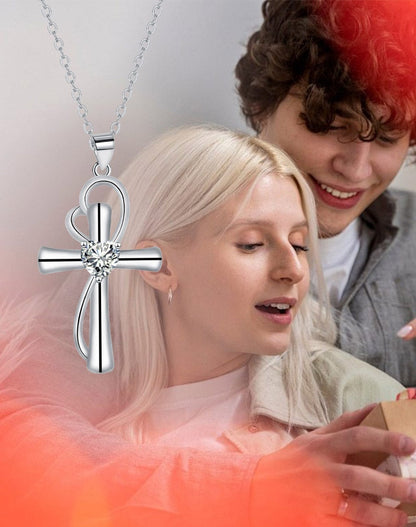 Cross Pendant Necklace Valentine's Day Gift