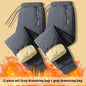 Men's Cashmere Outer Wear Warm And Loose Straight Casual Pants