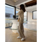 Women's Autumn And Winter Knitting Wide-leg Pants High Waist Drooping Mopping Casual
