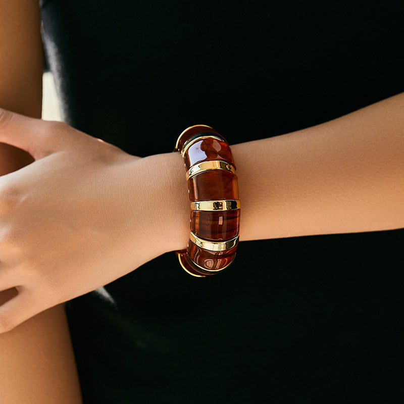 Ins Fashion Acrylic Bracelet Temperament Geometric Jewelry For Women