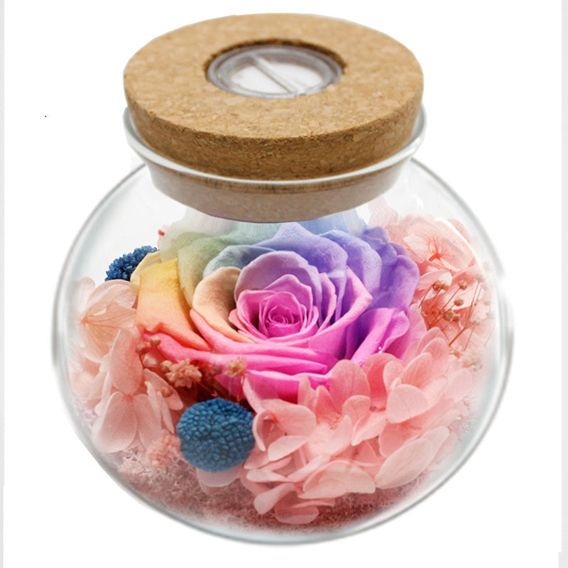 Led Color Luminous Preserved Fresh Flower Rose Christmas Valentine's Day Gift