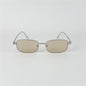 Retro Small Box Square Metal Glasses
