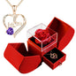 Eternal Rose Apple Gift Box Women Necklace Valentine's Day Wedding Jewelry