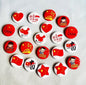 Five Star Red Flag Hair Clip, National Flag Hair Clip And Headband