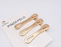 Hair Card Alloy Hollow Duckbill Square Clip