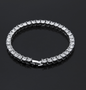 Tin Alloy Gold Color Iced Bracelet Men's Hip Hop Chain Street Rock Jewelry