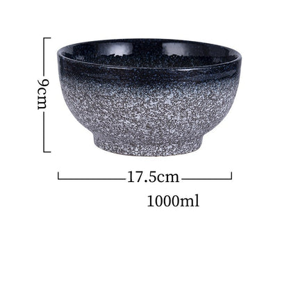Japanese Style Ramen Bowl Ceramic Noodle Instant Noodle Chopsticks Spoon Set