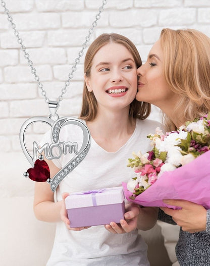 European And American Style Jewelry Heart-shaped Mom Necklace Female Mother's Day Gift Elegant Accessories