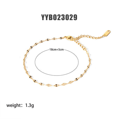Stainless Steel Ornament Bracelet Female