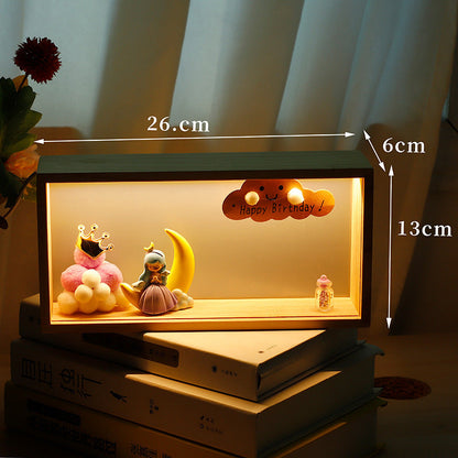 Bedside Night Light Box Astronaut Small Decoration
