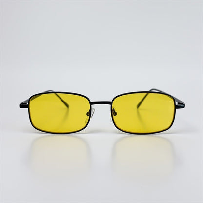 Retro Small Box Square Metal Glasses