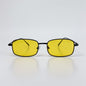 Retro Small Box Square Metal Glasses