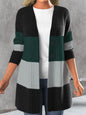 Women's Long-sleeve Striped Bohemian-style Jacket