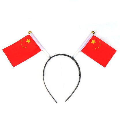 Five Star Red Flag Hair Clip, National Flag Hair Clip And Headband