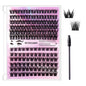 Segmented Hairy Fishtail Wheat Lazy Trilogy False Eyelashes