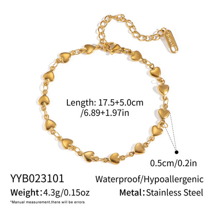 Stainless Steel Ornament Bracelet Female