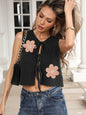 Ladies' Vest Small Coat Lace-up Bow Lace-up Cardigan