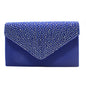 Satin Hot Drilling With Cover Dinner Bag European And American Clutch Chain Cross-shoulder Bag