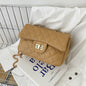 New Chain Crossbody Long Square Flap Twist Lock Bag