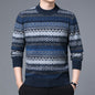 Winter Thickened Warm And Comfortable Round-neck Jacquard