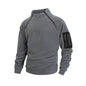 Men's Premium Coral Fleece Pullover Coat - Stand Collar Long Sleeve Winter Jacket