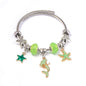 DIY Open-End Adjustable Blue Ocean Series Mermaid Pendant Bracelet Multi-Color Beaded Bracelet Factory Wholesale